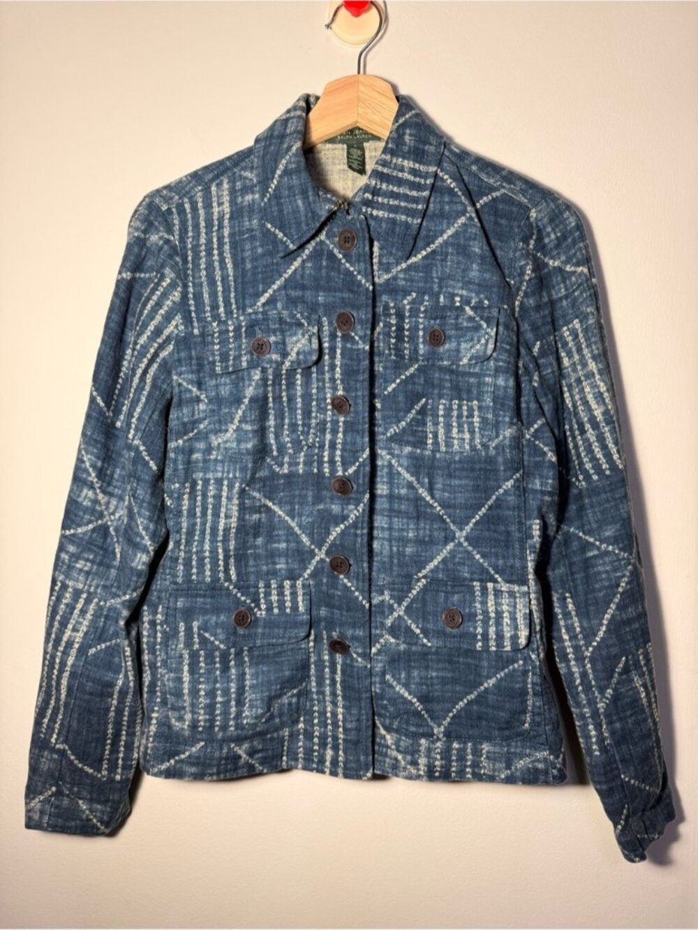 Ralph Lauren Indigo Quilted Denim Jacket size S - Picture 2 of 7